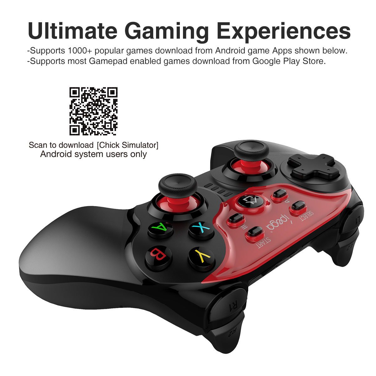 Ipega 9088 Bluetooth Gamepad-Game Controller-Ten brands of gamepad
