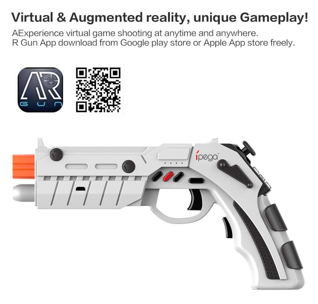 Pistola Arma Gamer Android Ios Ipega Revolver Celular Gamer